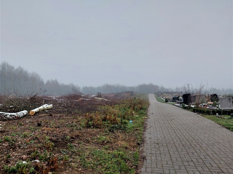 Elbląg, Trwają prace na cmentarzu Dębica, fot Anna Dawid Elbląg, Trwają prace na cmentarzu Dębica, fot Anna Dawid