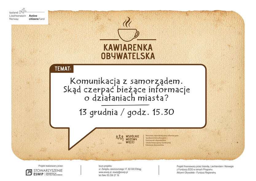 Elbląg, O komunikacji z samorządem Elbląg, O komunikacji z samorządem