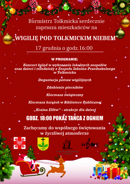 Elbląg, Wigilia pod tolkmickim niebem Elbląg, Wigilia pod tolkmickim niebem