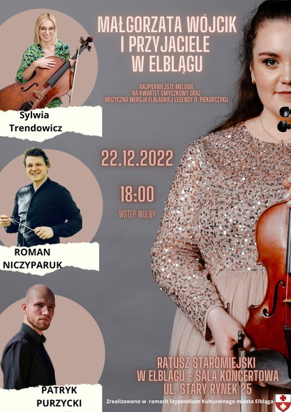 Elbląg, Kwartet smyczkowy - Małgorzata Wójcik i Przyjaciele Elbląg, Kwartet smyczkowy - Małgorzata Wójcik i Przyjaciele