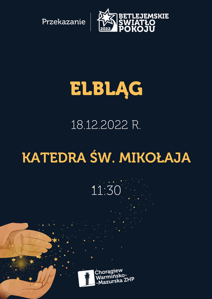 Elbląg, Harcerze zapraszają na przekazanie Betlejemskiego Światła Pokoju Elbląg, Harcerze zapraszają na przekazanie Betlejemskiego Światła Pokoju