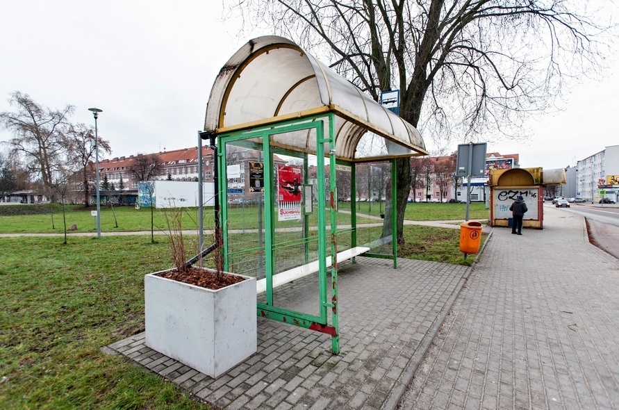 Elbląg, Przystanek przy ul. Mickiewicza. Elbląg, Przystanek przy ul. Mickiewicza.