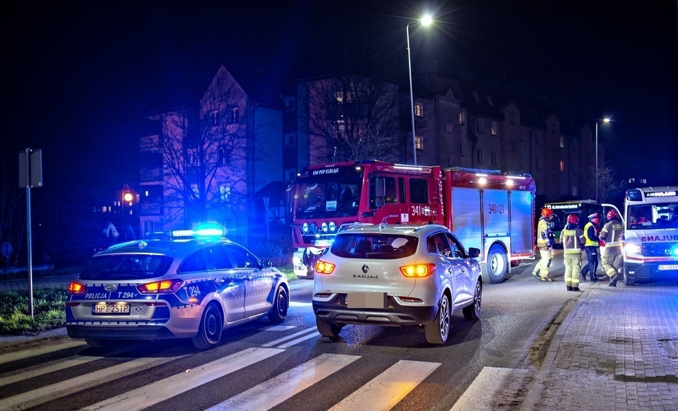 Elbląg, Potrącenie na przejściu dla pieszych Elbląg, Potrącenie na przejściu dla pieszych