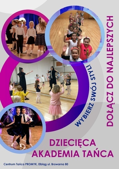 Elbląg, Zapraszamy na zajęcia Dziecięcej Akademii Tańca