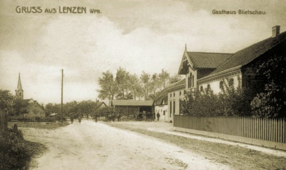 Elbląg, Gospoda Blietschau w Lenzen (obecnie Łęcze)