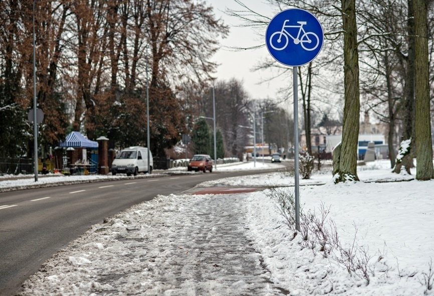 Elbląg, Tak dzisiaj wyglądała ścieżka rowerowa w ciągu ul. Agrykola