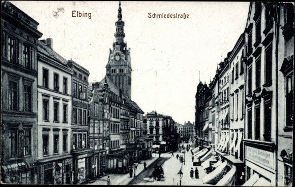 Elbląg, Elbing - Schmiedestrasse