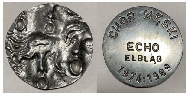 Elbląg, Medal okolicznościowy wydany na XV-lecie Związkowego Chóru Męskiego „Echo”