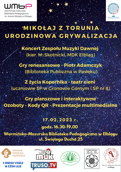 Elbląg, Urodziny Kopernika w bibliotece Elbląg, Urodziny Kopernika w bibliotece