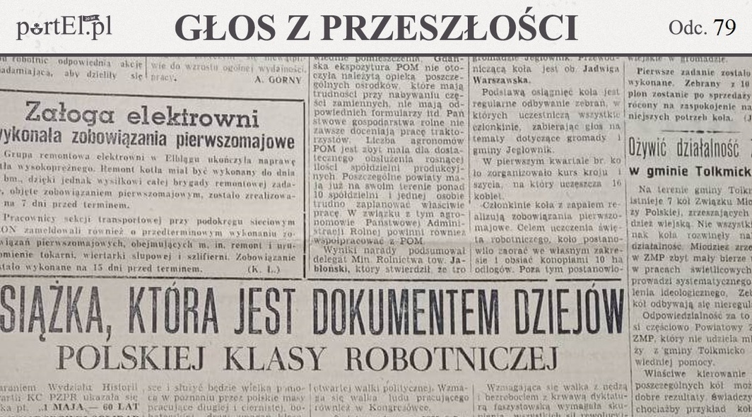 Elbląg, Głos Wybrzeża nr 109, 1950 r.