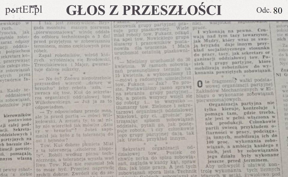 Elbląg, Głos Wybrzeża nr 110, 1950 r Elbląg, Głos Wybrzeża nr 110, 1950 r