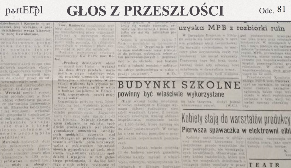 Elbląg, Głos Wybrzeża nr 110, 1950 r.