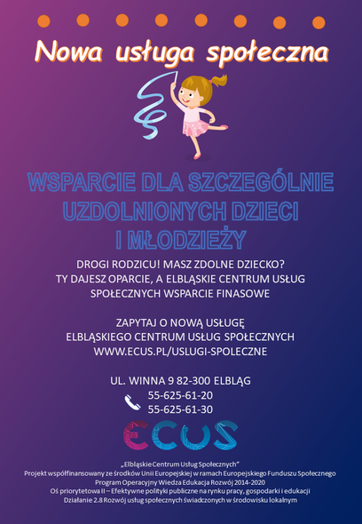 Elbląg, ECUS wspiera uzdolnionych Elbląg, ECUS wspiera uzdolnionych