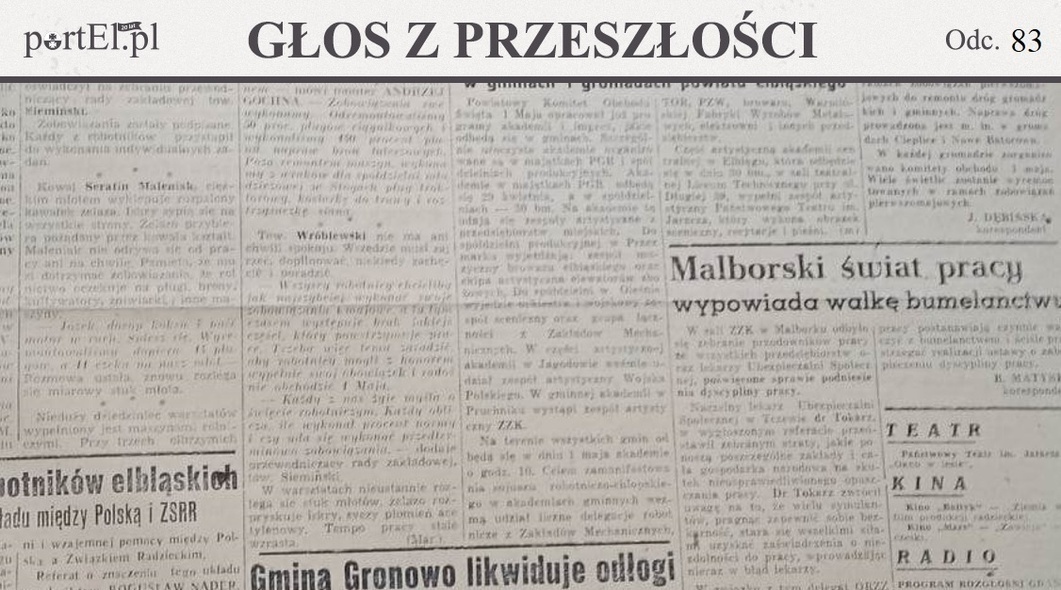 Elbląg, Głos Wybrzeża nr 112, 1950 r.