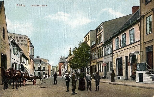 Elbląg, Ulica Giermków przed wojną