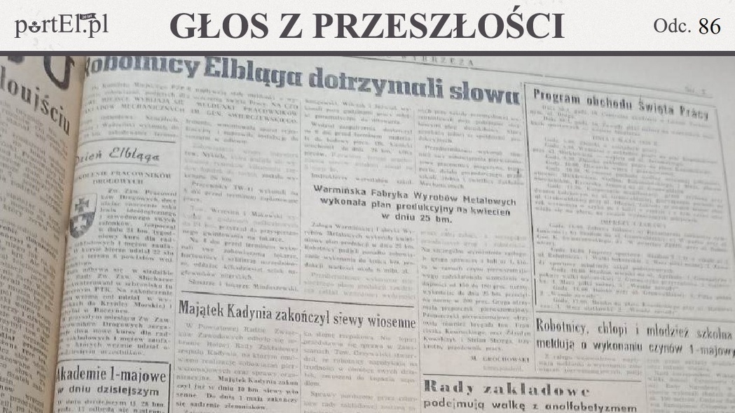 Elbląg, Głos Wybrzeża nr 115, 1950 r. Elbląg, Głos Wybrzeża nr 115, 1950 r.