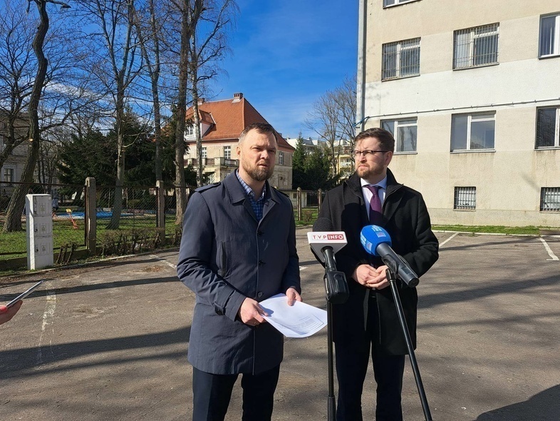Elbląg, Piotr Opaczewski (z lewej) i Andrzej Śliwka Elbląg, Piotr Opaczewski (z lewej) i Andrzej Śliwka