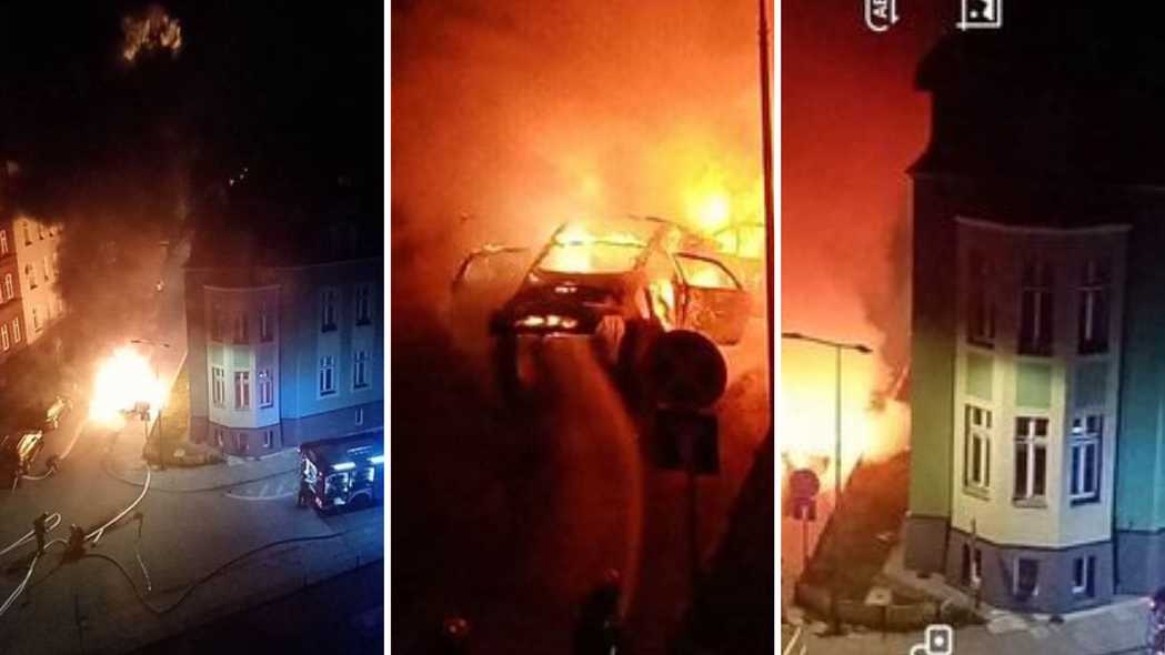 Elbląg, Nocny pożar na Zaciszu Elbląg, Nocny pożar na Zaciszu