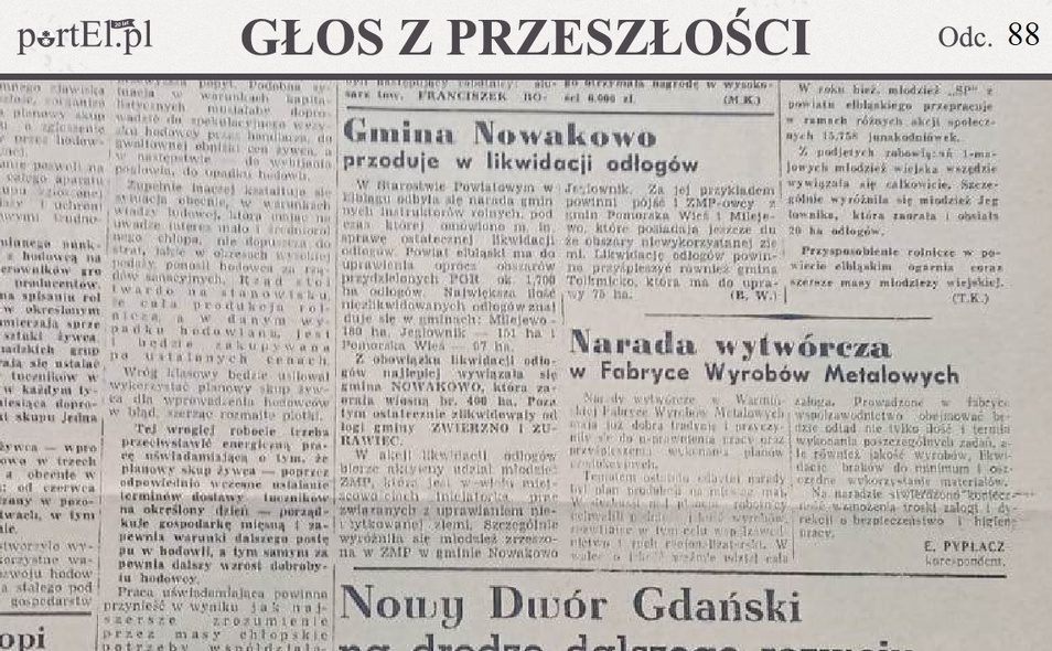 Elbląg, Głos Wybrzeża nr 127, 1950 r. Elbląg, Głos Wybrzeża nr 127, 1950 r.