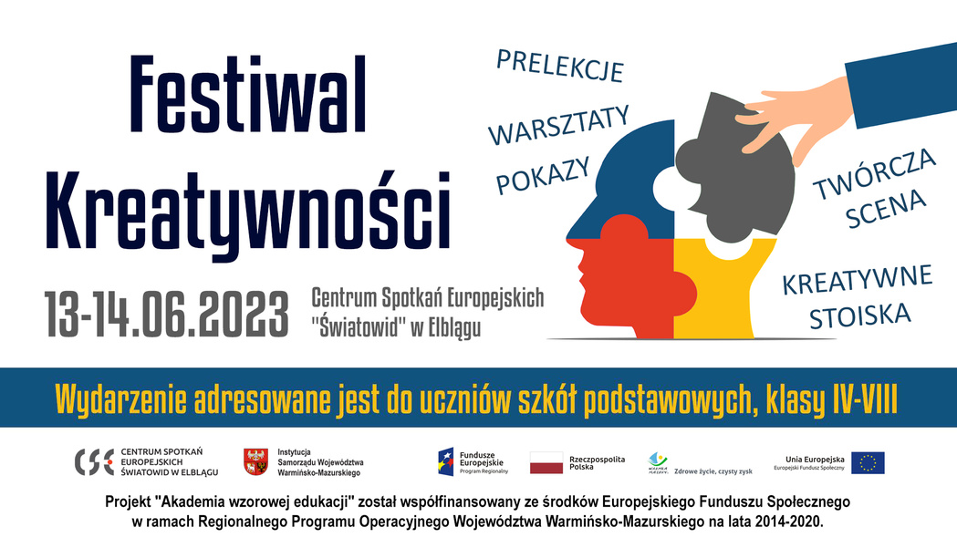 Elbląg, Weź udział w Festiwalu Kreatywności 2023! Elbląg, Weź udział w Festiwalu Kreatywności 2023!