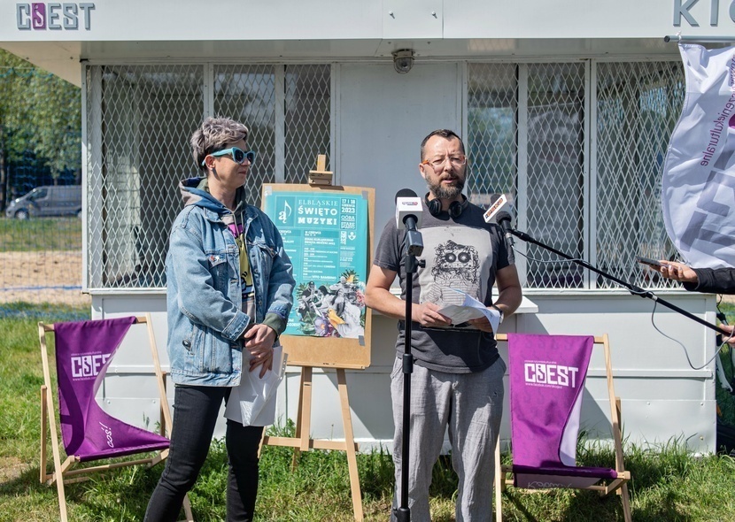 Elbląg, Beata Branicka i Wojtek Minkiewicz. Elbląg, Beata Branicka i Wojtek Minkiewicz.