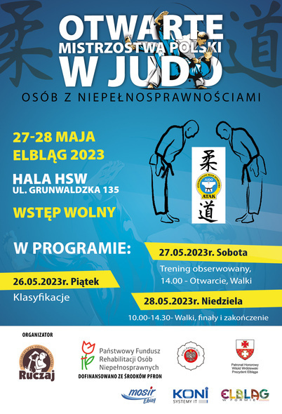 Elbląg, Elbląg gospodarzem mistrzostw Polski w judo osób niepełnosprawnych