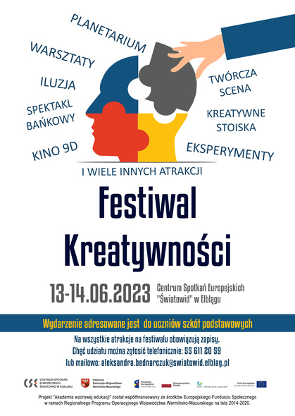 Elbląg, Atrakcje Festiwalu Kreatywności! Elbląg, Atrakcje Festiwalu Kreatywności!