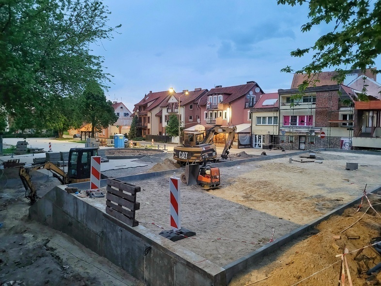 Elbląg, Prace na Placu Górników, Elbląg, Prace na Placu Górników,