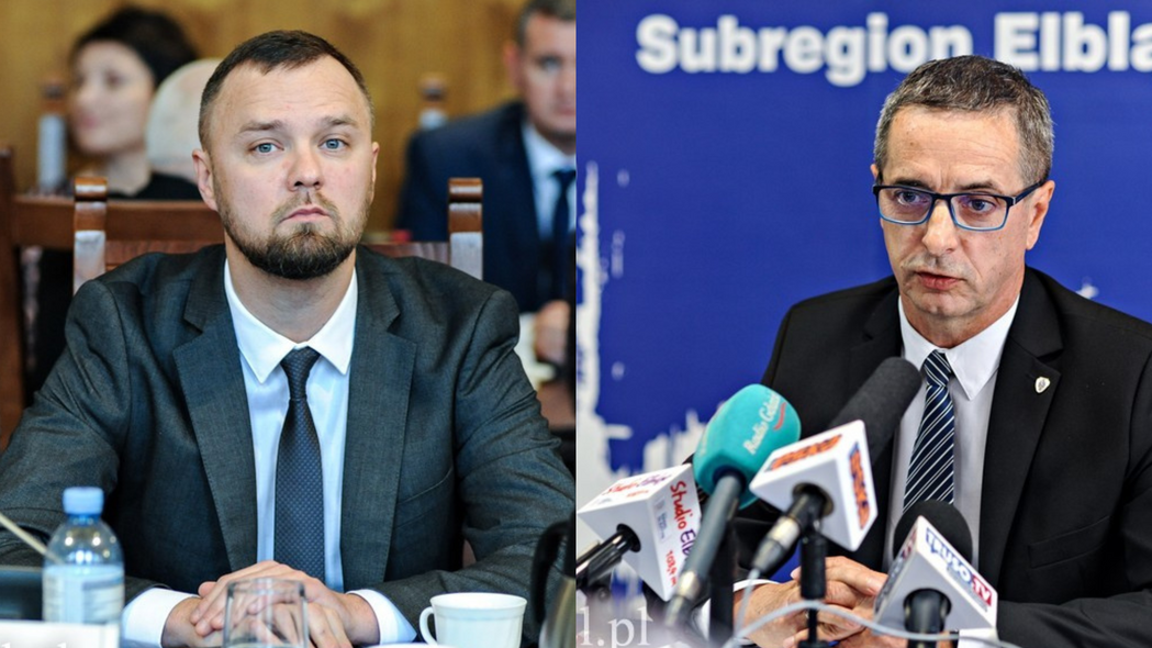 Elbląg, Od lewej: Piotr Opaczewski i Jerzy Wcisła Elbląg, Od lewej: Piotr Opaczewski i Jerzy Wcisła