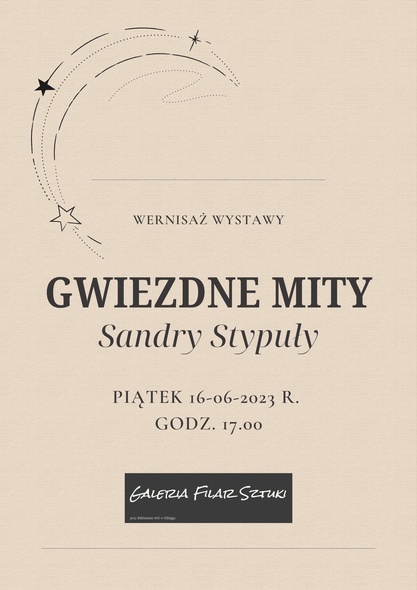 Elbląg, "Gwiezdne mity" w Galerii Filar Sztuki
