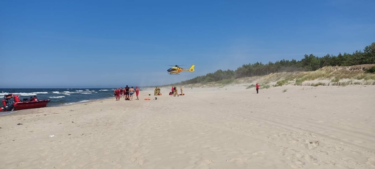 Elbląg, 13-latek topił się za Krynicą Morską, jest w stanie ciężkim Elbląg, 13-latek topił się za Krynicą Morską, jest w stanie ciężkim
