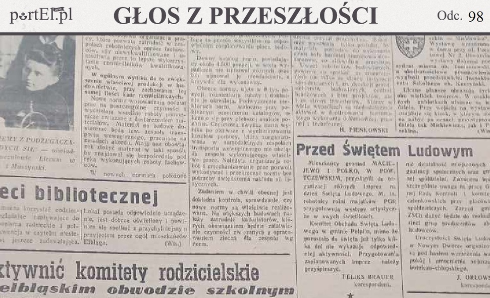 Elbląg, Głos Wybrzeża nr 141, 1950 r. Elbląg, Głos Wybrzeża nr 141, 1950 r.