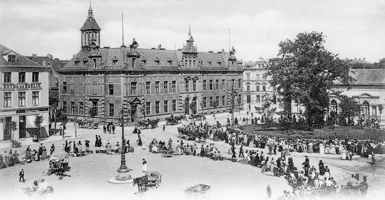 Elbląg, Budynek poczty w Elblągu pod koniec XIX wieku