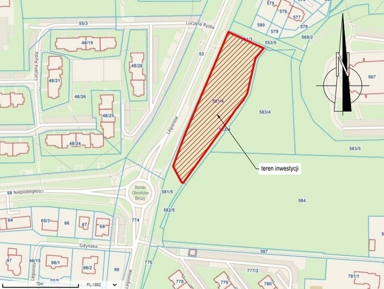 Elbląg, Tu powstanie park kieszonkowy (graf. UM Elbląg) Elbląg, Tu powstanie park kieszonkowy (graf. UM Elbląg)