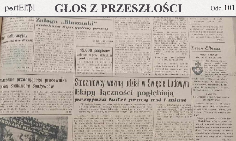 Elbląg, Głos Wybrzeża nr 144, 1950 r. Elbląg, Głos Wybrzeża nr 144, 1950 r.