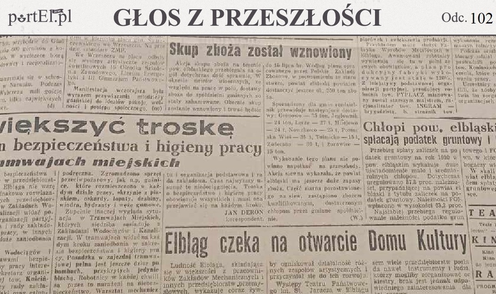 Elbląg, Głos Wybrzeża nr 145, 1950 r. Elbląg, Głos Wybrzeża nr 145, 1950 r.