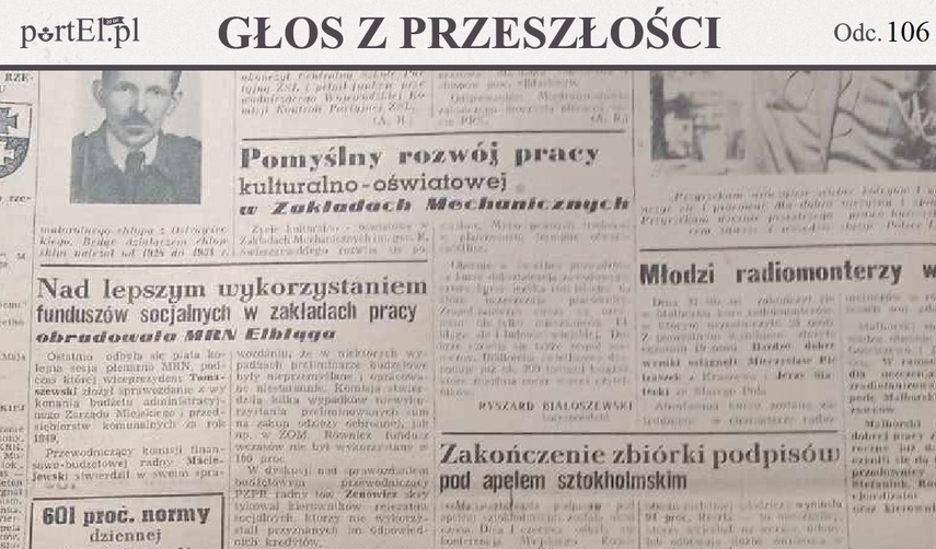 Elbląg, Głos Wybrzeża nr 152, 1950 r.