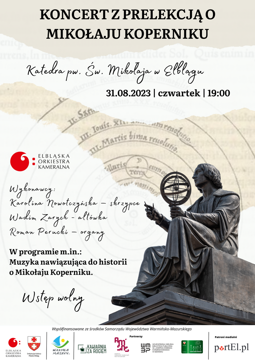 Elbląg, Koncert z Mikołajem Kopernikiem w elbląskiej katedrze