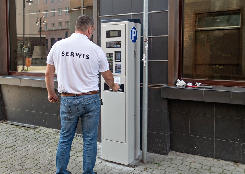 Elbląg, Nowy parkomat przy ul. Krótkiej Elbląg, Nowy parkomat przy ul. Krótkiej