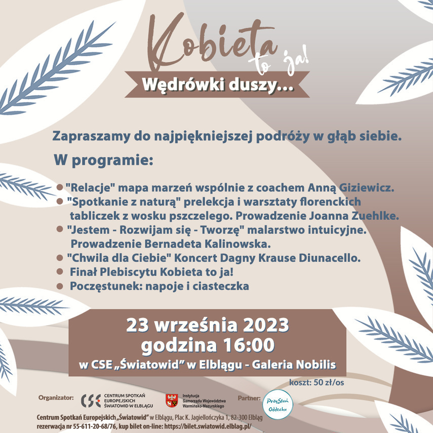 Elbląg, Wygraj wejściówki na wydarzenie „Kobieta to JA!” Elbląg, Wygraj wejściówki na wydarzenie „Kobieta to JA!”
