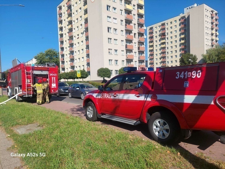 Elbląg, Akcja strażaków przy ul. Robotniczej, Elbląg, Akcja strażaków przy ul. Robotniczej,