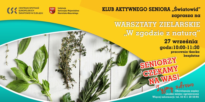 Elbląg, Zimowa apteczka ziołowa. Warsztaty zielarskie w CSE „Światowid” Elbląg, Zimowa apteczka ziołowa. Warsztaty zielarskie w CSE „Światowid”