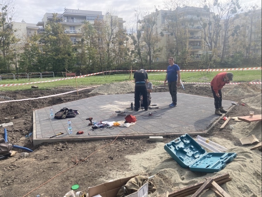 Elbląg, W parku Traugutta powstaje tężnia Elbląg, W parku Traugutta powstaje tężnia