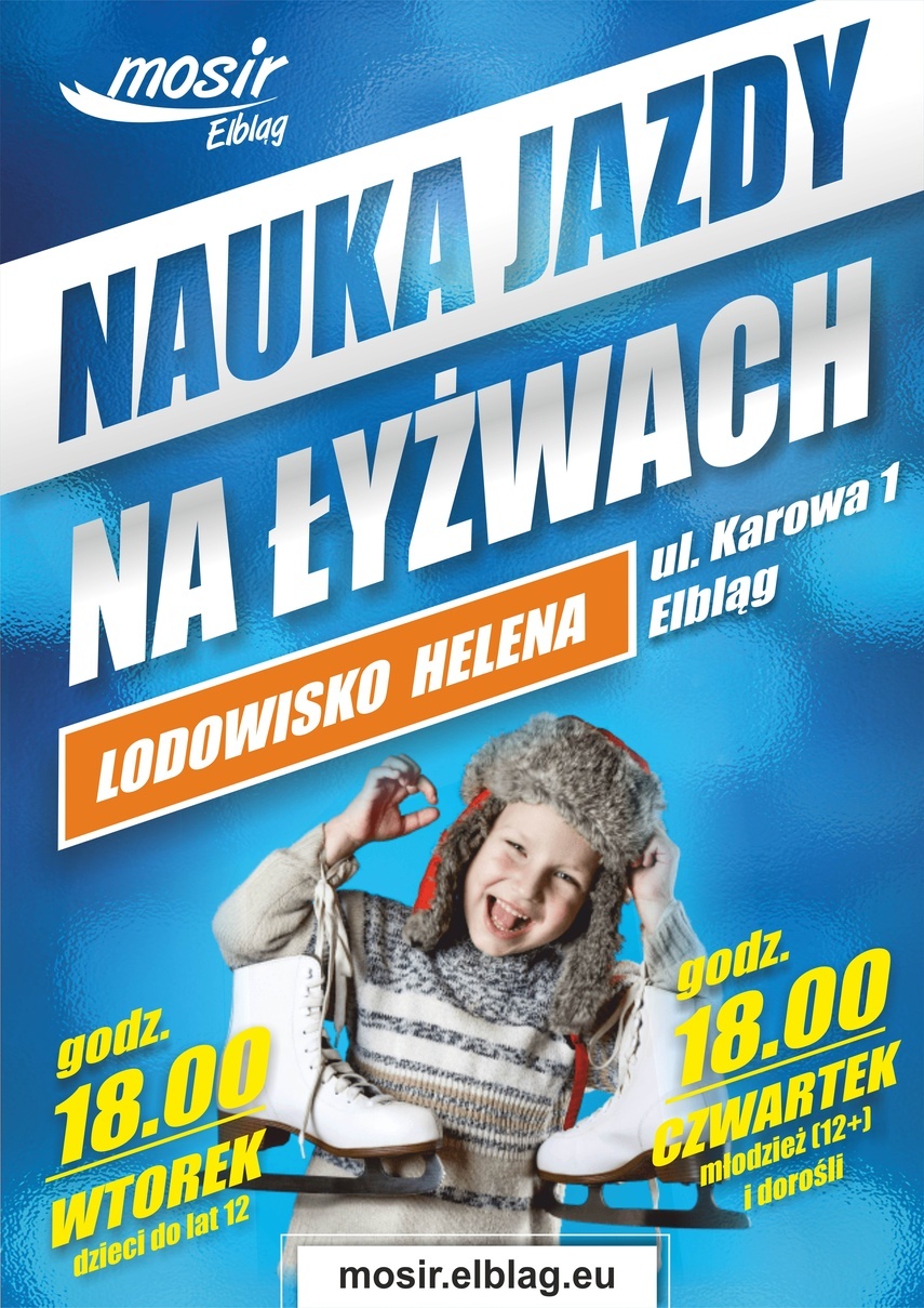 Elbląg, Naucz się jeździć na łyżwach z MOSiR-em