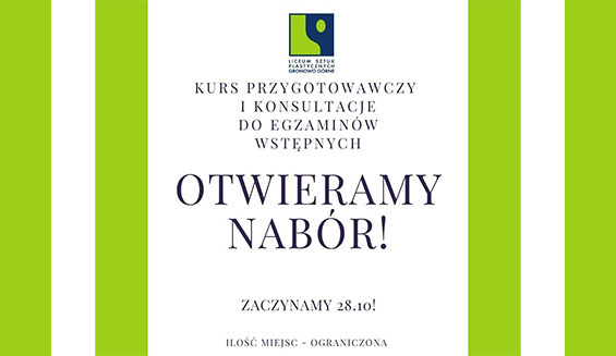 Przygotuj się do egzaminu wstępnego do Liceum Sztuk Plastycznych Gronowie Górnym Przygotuj się do egzaminu wstępnego do Liceum Sztuk Plastycznych Gronowie Górnym