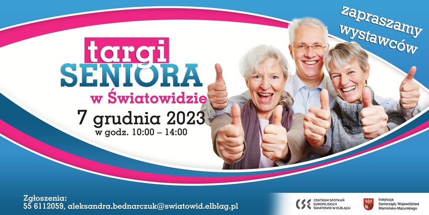 Elbląg, Targi seniora - Teraz My! Czekamy na zgłoszenia wystawców Elbląg, Targi seniora - Teraz My! Czekamy na zgłoszenia wystawców