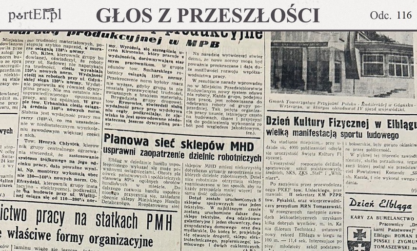 Elbląg, Głos Wybrzeża nr 169, 1950 r. Elbląg, Głos Wybrzeża nr 169, 1950 r.