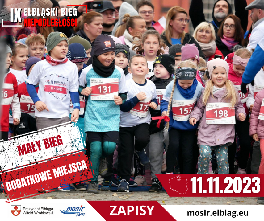 Elbląg, Dodatkowe miejsca na Mały Bieg Niepodległości Elbląg, Dodatkowe miejsca na Mały Bieg Niepodległości