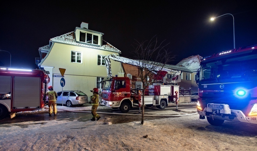 Elbląg, Pożar mieszkania na Chopina Elbląg, Pożar mieszkania na Chopina