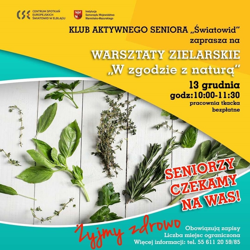 Elbląg, Warsztaty zielarskie dla seniorów